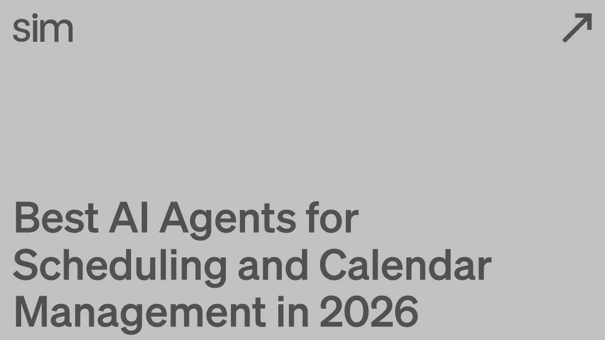 Best AI Agents for Scheduling and Calendar Management in 2026